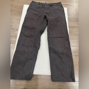 [W29Ins26”]Madewell Relaxed Straight Dark Charcoal Cargo Jeans Pants